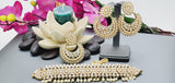 Dazzling Indian Bollywood Bridal Reverse Kundan Pearl Choker Necklace Set