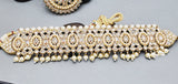 Dazzling Indian Bollywood Bridal Reverse Kundan Pearl Choker Necklace Set