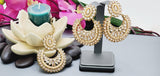 Dazzling Indian Bollywood Bridal Reverse Kundan Pearl Choker Necklace Set