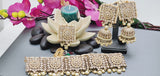 A Very Charming Breathtaking Indian Reverse Kundan Choker Necklace Set