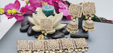 A Very Charming Breathtaking Indian Reverse Kundan Choker Necklace Set