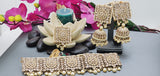 A Very Charming Breathtaking Indian Reverse Kundan Choker Necklace Set