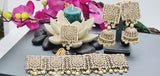 A Very Charming Breathtaking Indian Reverse Kundan Choker Necklace Set