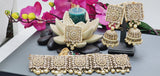 A Very Charming Breathtaking Indian Reverse Kundan Choker Necklace Set