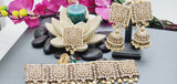 A Very Charming Breathtaking Indian Reverse Kundan Choker Necklace Set
