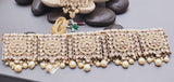 A Very Charming Breathtaking Indian Reverse Kundan Choker Necklace Set