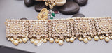 A Very Charming Breathtaking Indian Reverse Kundan Choker Necklace Set