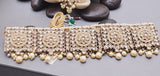 A Very Charming Breathtaking Indian Reverse Kundan Choker Necklace Set