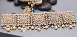 A Very Charming Breathtaking Indian Reverse Kundan Choker Necklace Set