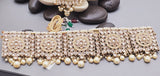 A Very Charming Breathtaking Indian Reverse Kundan Choker Necklace Set