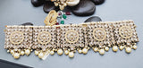 A Very Charming Breathtaking Indian Reverse Kundan Choker Necklace Set