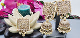 A Very Charming Breathtaking Indian Reverse Kundan Choker Necklace Set