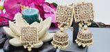 A Very Charming Breathtaking Indian Reverse Kundan Choker Necklace Set