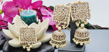A Very Charming Breathtaking Indian Reverse Kundan Choker Necklace Set