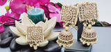 A Very Charming Breathtaking Indian Reverse Kundan Choker Necklace Set