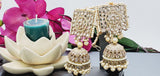 A Very Charming Breathtaking Indian Reverse Kundan Choker Necklace Set