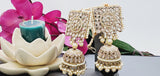 A Very Charming Breathtaking Indian Reverse Kundan Choker Necklace Set
