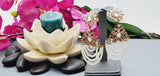 Beautiful Indian Bollywood Ethnic White Pearl Studded Earrings Set