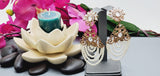 Beautiful Indian Bollywood Ethnic White Pearl Studded Earrings Set