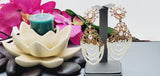 Beautiful Indian Bollywood Ethnic White Pearl Studded Earrings Set