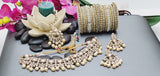 Designer High Quality Indian Bollywood Reverse Kundan Choker Necklace Set