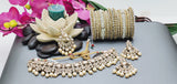 Designer High Quality Indian Bollywood Reverse Kundan Choker Necklace Set