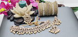 Designer High Quality Indian Bollywood Reverse Kundan Choker Necklace Set