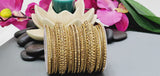 Exceptional Premium Quality Latest Indian Bollywood Reverse Kundan Gold Full Bangles Set