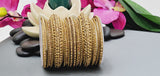Exceptional Premium Quality Latest Indian Bollywood Reverse Kundan Gold Full Bangles Set