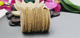 Exceptional Premium Quality Latest Indian Bollywood Reverse Kundan Gold Full Bangles Set
