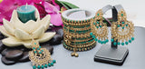Latest High Quality Collection Indian Bollywood Kundan Tikka Earrings Set