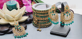 Latest High Quality Collection Indian Bollywood Kundan Tikka Earrings Set