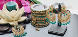 Latest High Quality Collection Indian Bollywood Kundan Tikka Earrings Set