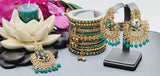 Latest High Quality Collection Indian Bollywood Kundan Tikka Earrings Set