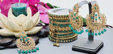 Latest High Quality Collection Indian Bollywood Kundan Tikka Earrings Set