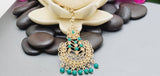 Latest High Quality Collection Indian Bollywood Kundan Tikka Earrings Set