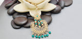 Latest High Quality Collection Indian Bollywood Kundan Tikka Earrings Set