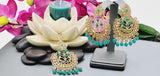 Latest High Quality Collection Indian Bollywood Kundan Tikka Earrings Set