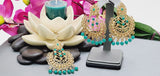 Latest High Quality Collection Indian Bollywood Kundan Tikka Earrings Set