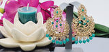 Latest High Quality Collection Indian Bollywood Kundan Tikka Earrings Set