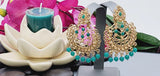 Latest High Quality Collection Indian Bollywood Kundan Tikka Earrings Set