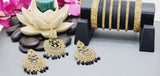 Extraordinary High Quality Indian Bollywood Kundan Polki Tikka Earrings Set