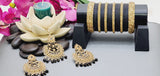 Extraordinary High Quality Indian Bollywood Kundan Polki Tikka Earrings Set