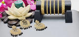 Extraordinary High Quality Indian Bollywood Kundan Polki Tikka Earrings Set