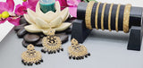 Extraordinary High Quality Indian Bollywood Kundan Polki Tikka Earrings Set