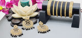 Extraordinary High Quality Indian Bollywood Kundan Polki Tikka Earrings Set