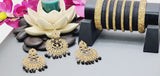Extraordinary High Quality Indian Bollywood Kundan Polki Tikka Earrings Set