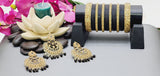 Extraordinary High Quality Indian Bollywood Kundan Polki Tikka Earrings Set