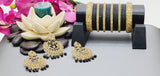 Extraordinary High Quality Indian Bollywood Kundan Polki Tikka Earrings Set