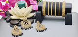Extraordinary High Quality Indian Bollywood Kundan Polki Tikka Earrings Set